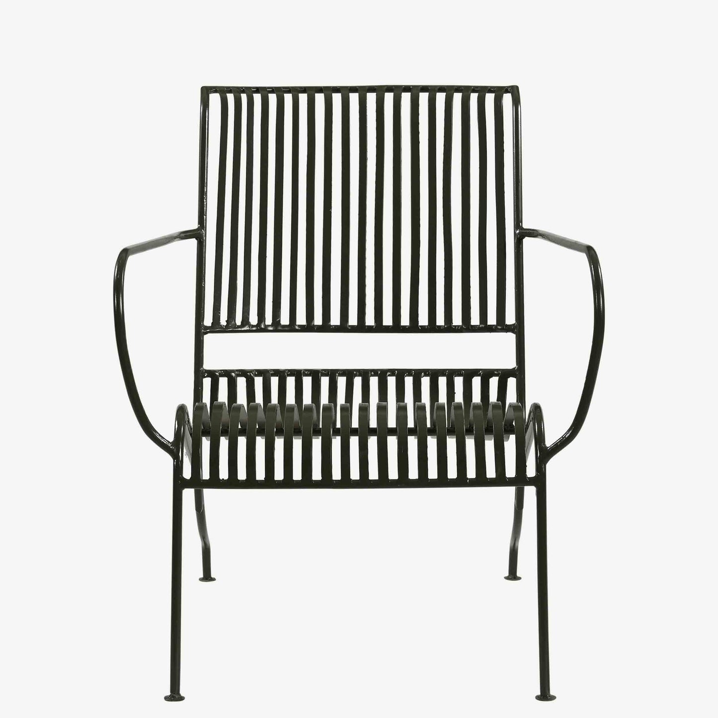 The Callum Recycled Metal Chair in Olive Green