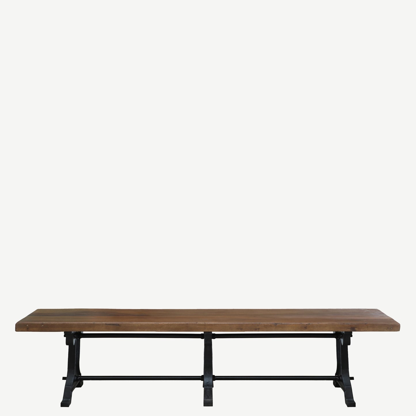 The Duggan Antique Teak and Iron Bench