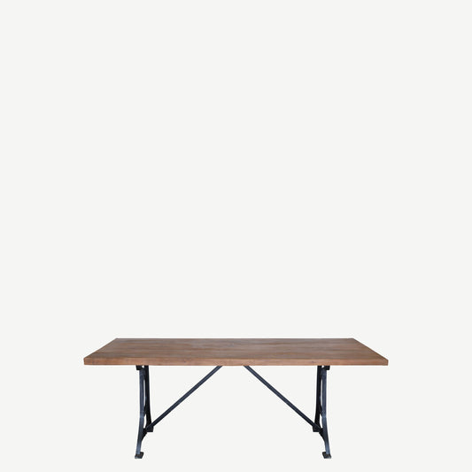 The Daley Antique Teak and Iron Long Table