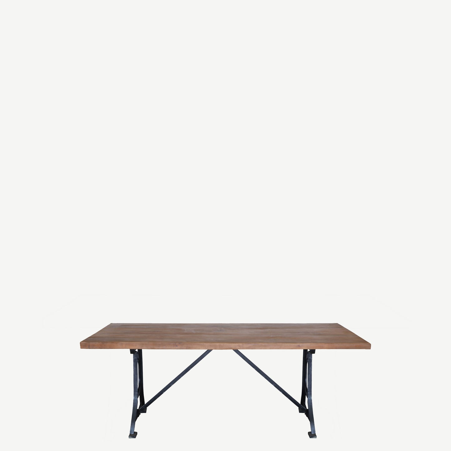 The Daley Antique Teak and Iron Dining Table