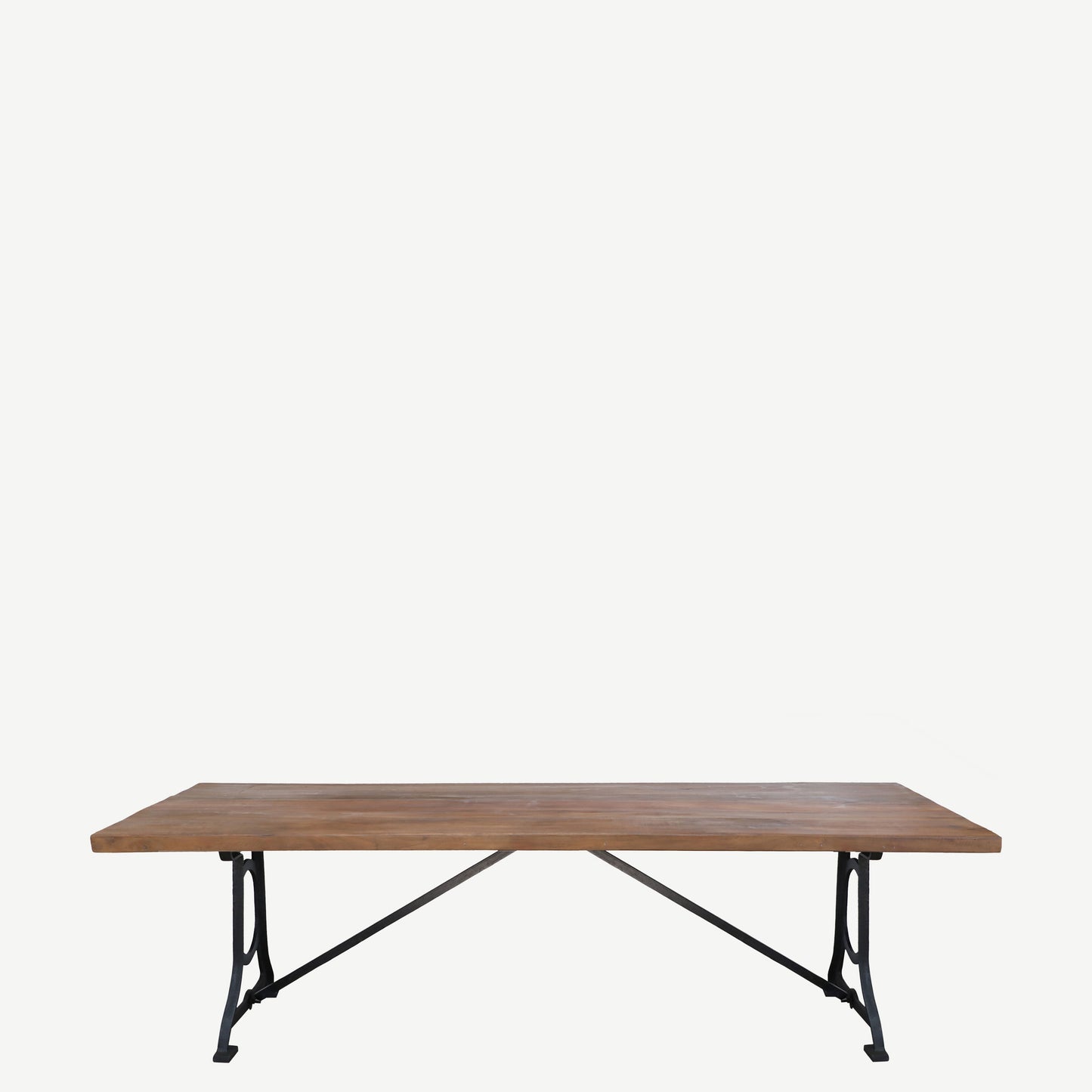 The Daley Antique Teak and Iron Dining Table
