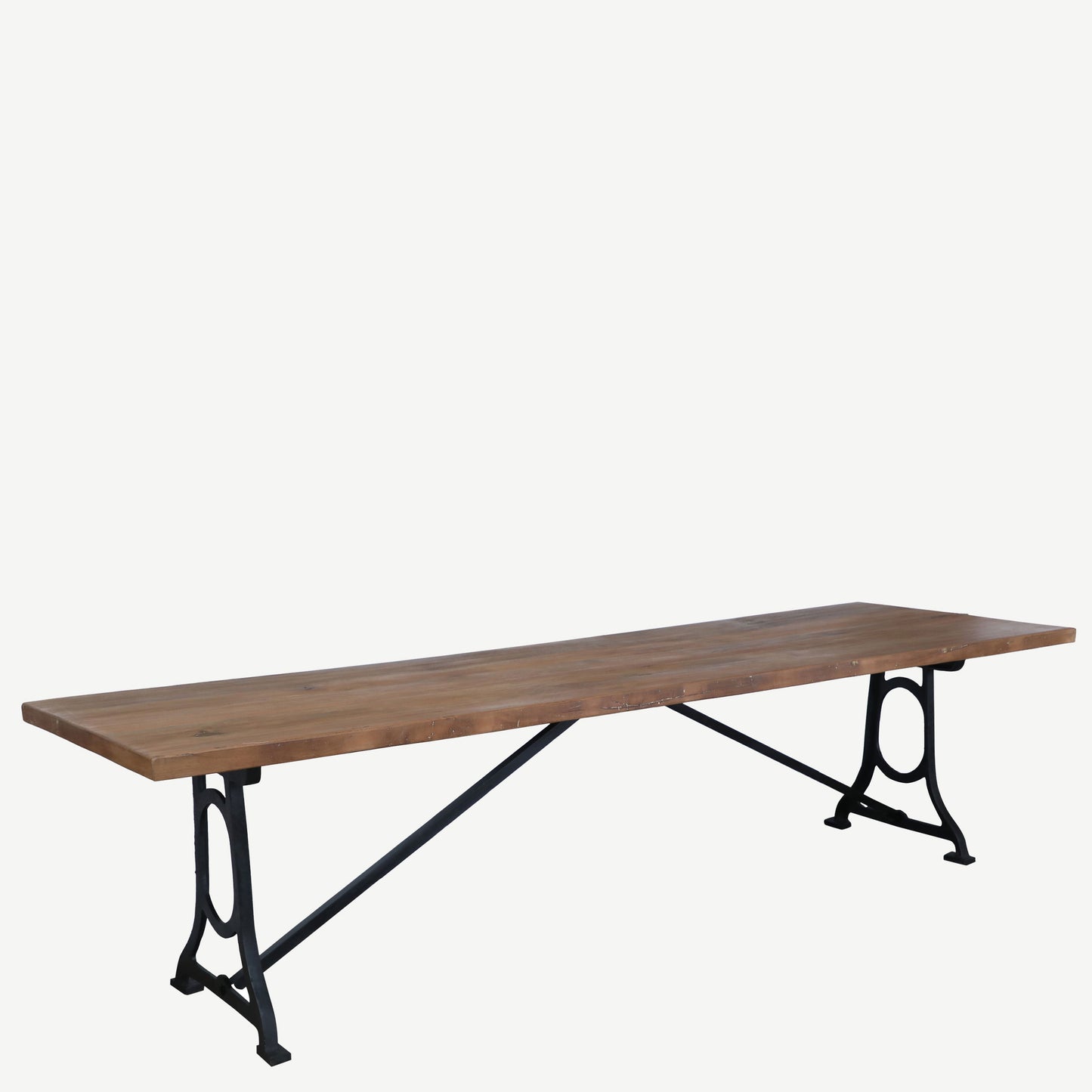 The Daley Antique Teak and Iron Dining Table