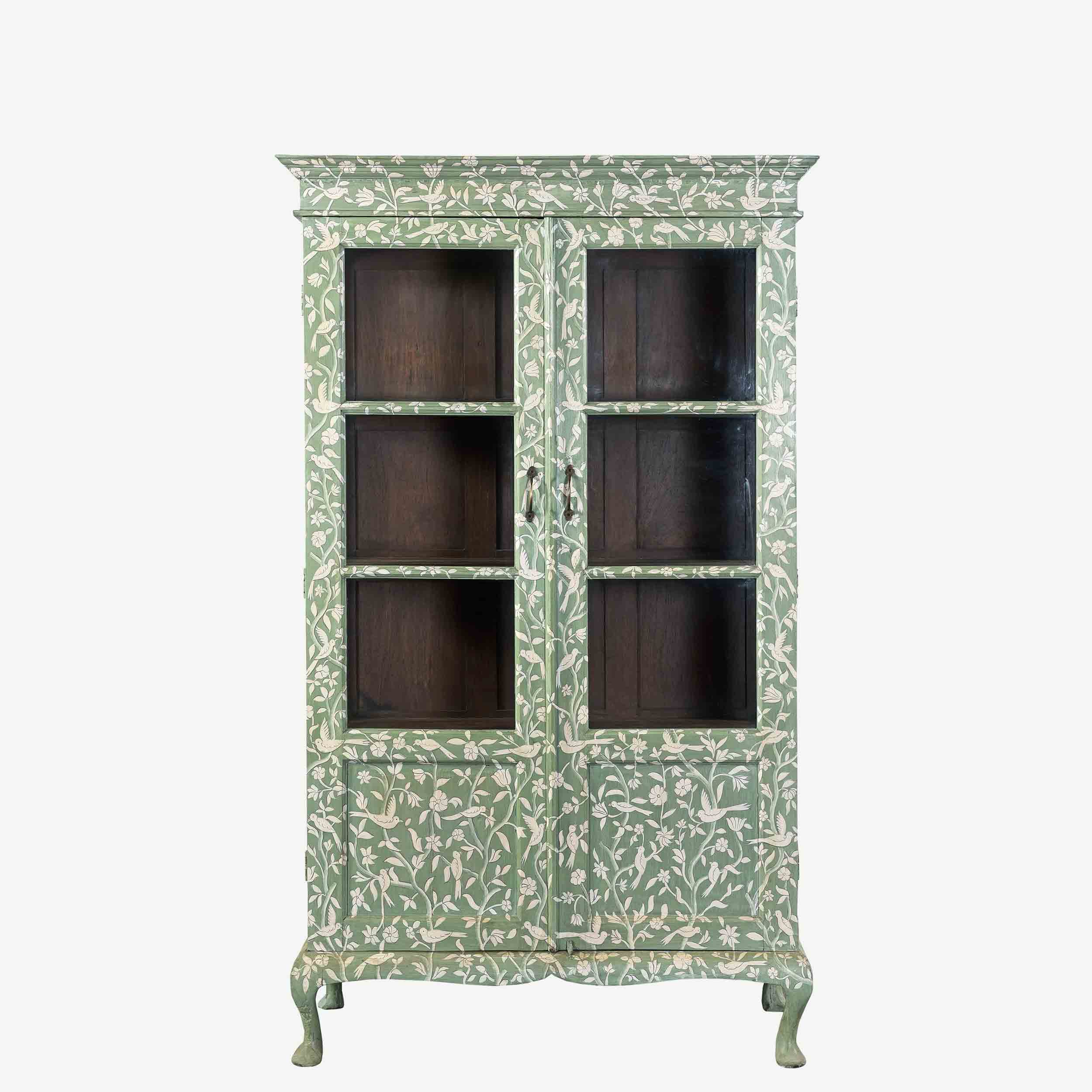 The Ethereal Hand Painted Antique Display Dresser