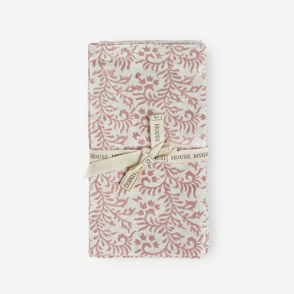 House McGrath Block Printed Cotton Napkins