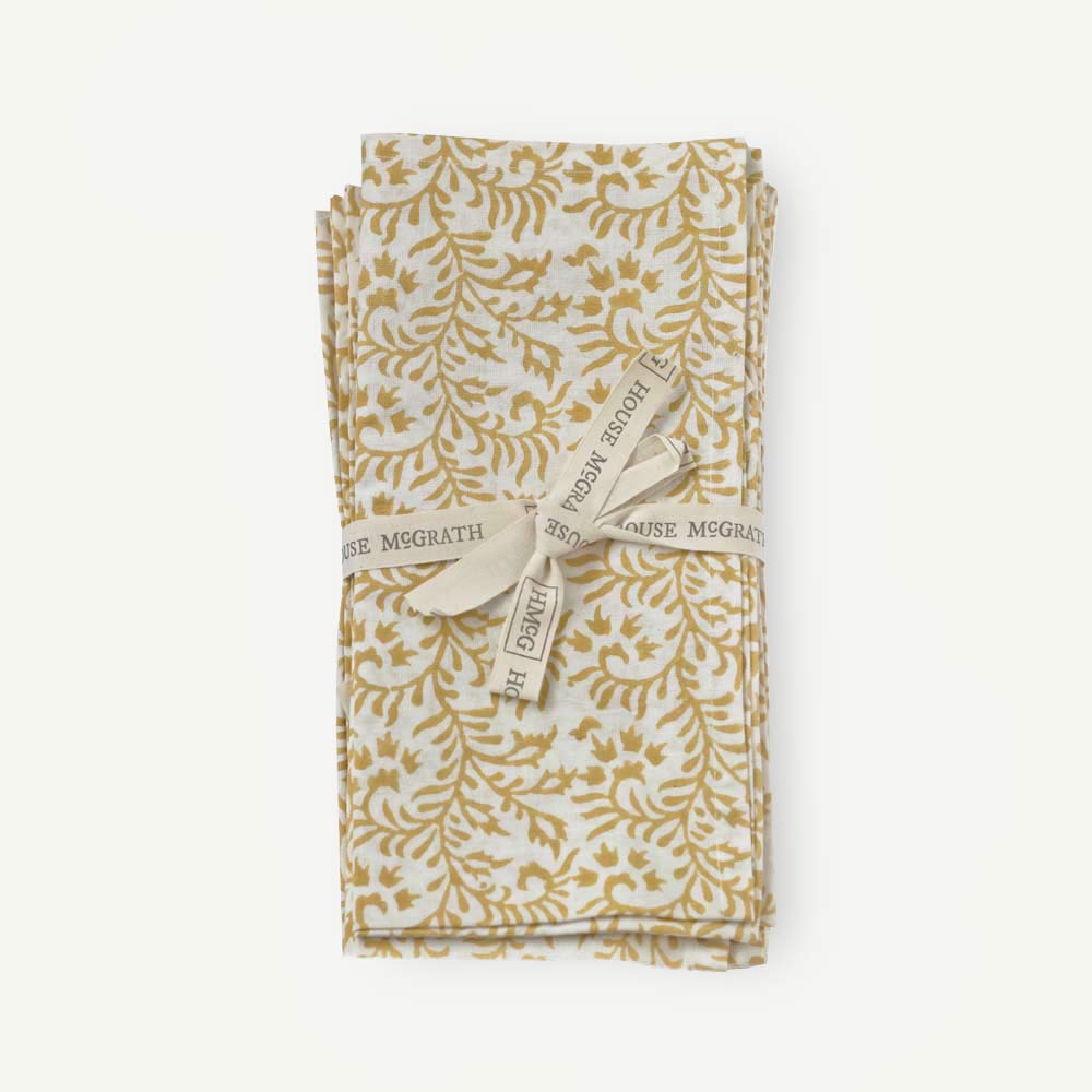 House McGrath Block Printed Cotton Napkins