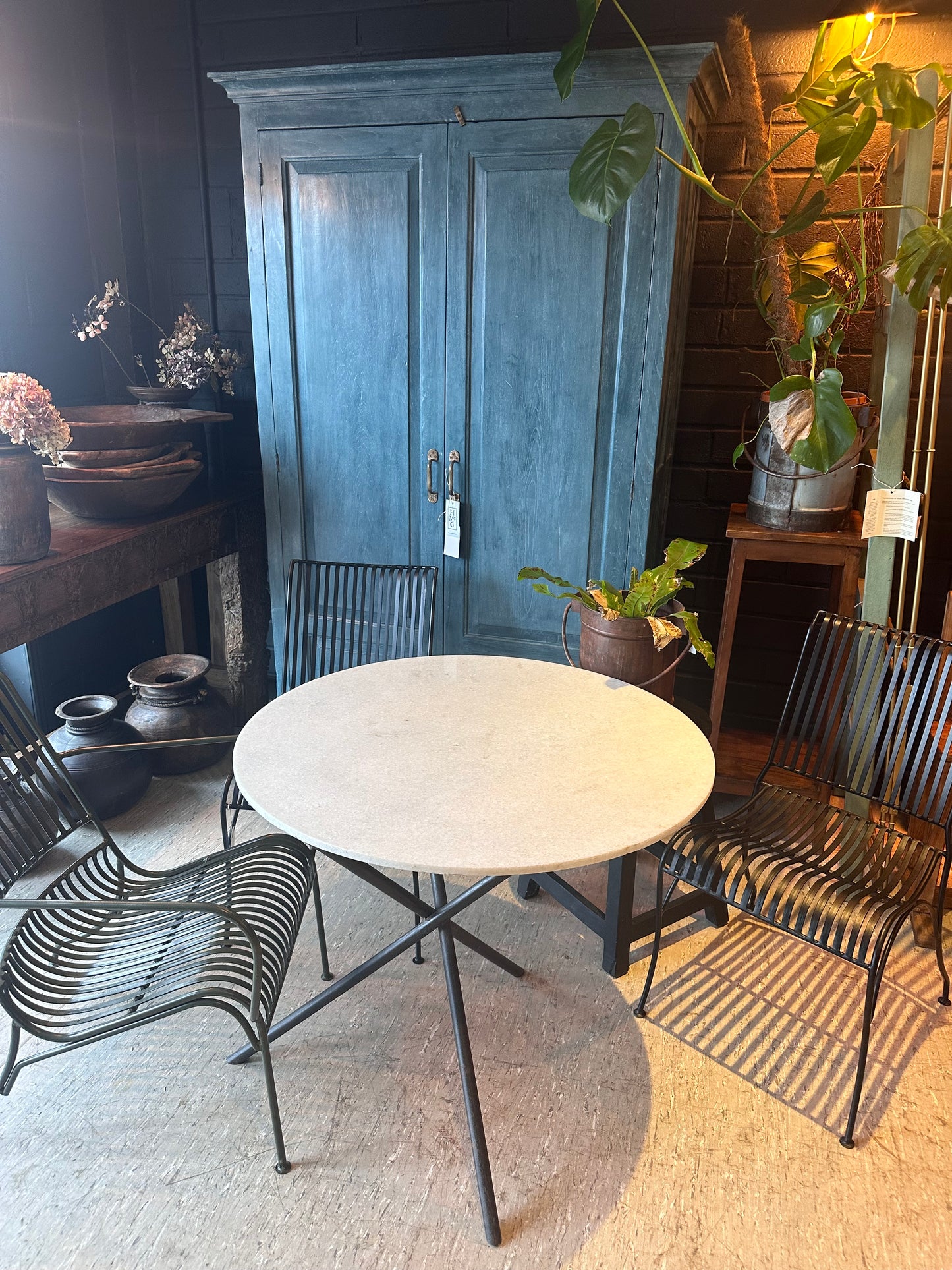 The Magnolia Marble Outdoor Table