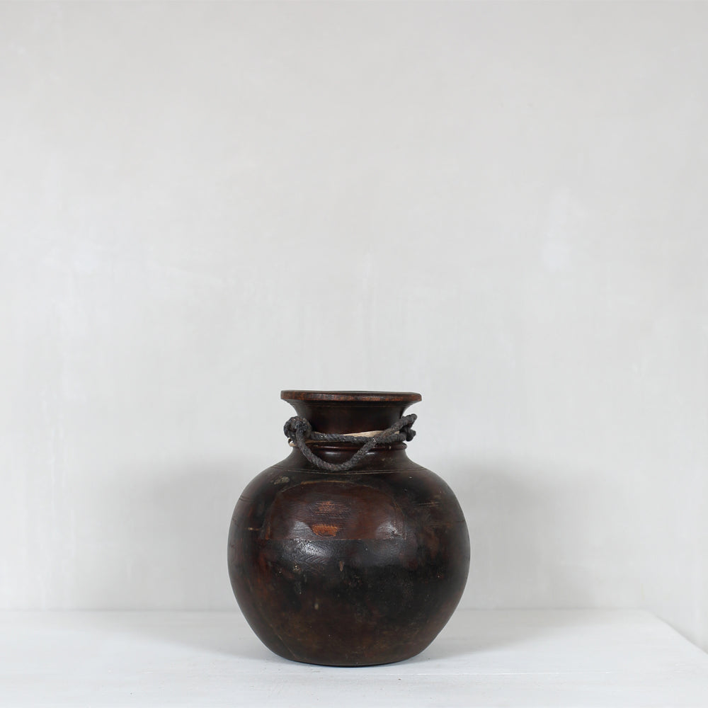 Vintage Teak Urn - No. Twenty Eight