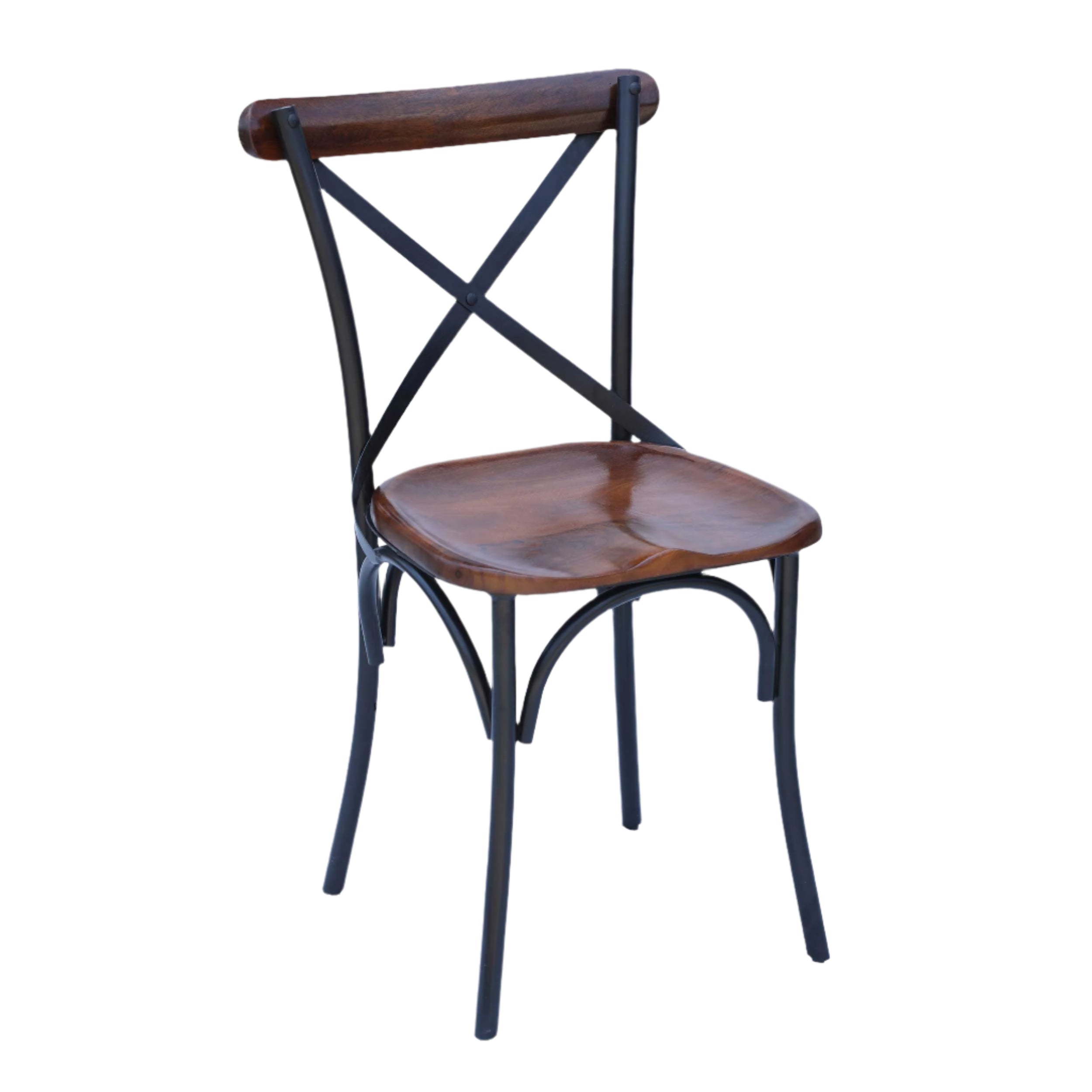 The Gleeson Recycled Metal and Teak Chair