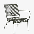 The Callum Recycled Metal Chair in Olive Green