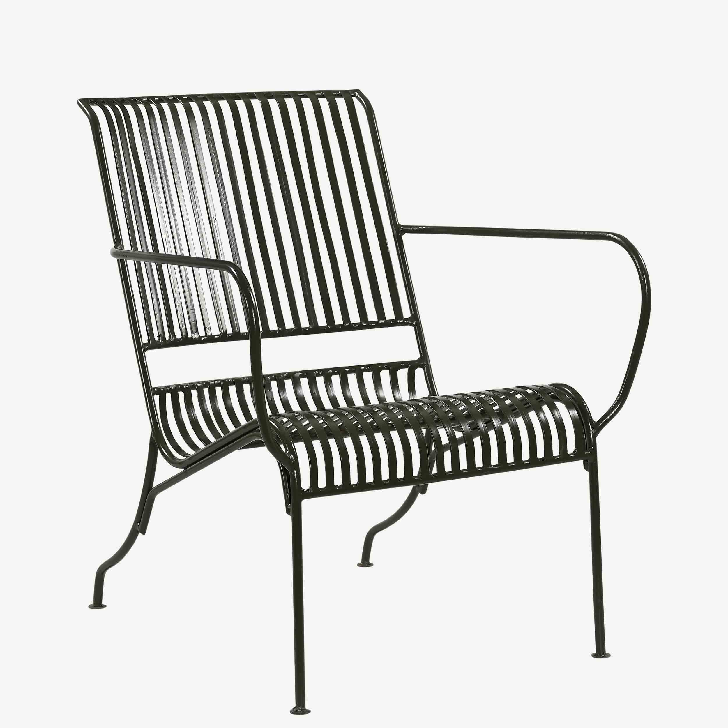 The Callum Recycled Metal Chair in Olive Green