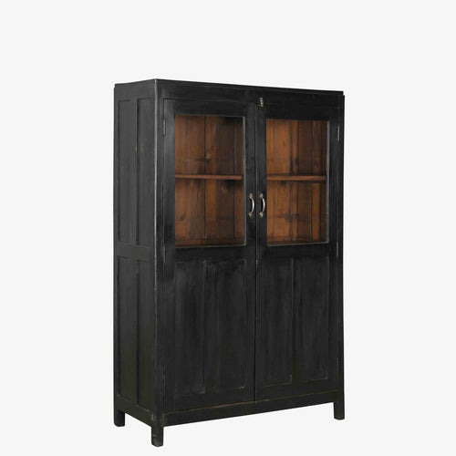 The Byrne Antique Display Dresser in Wilde Black