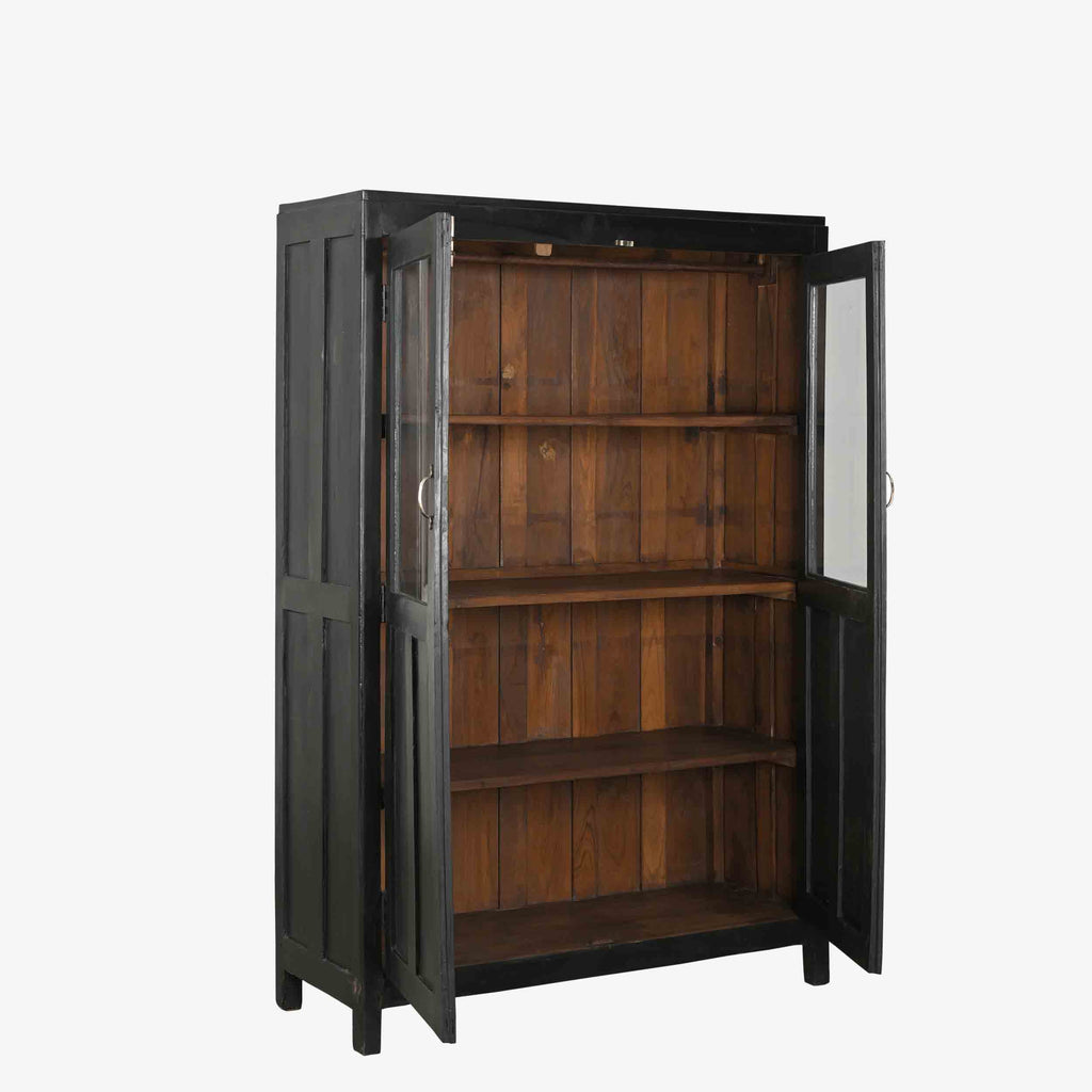 The Byrne Antique Display Dresser in Wilde Black
