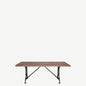 The Daley Antique Teak and Iron Long  Table