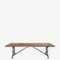 The Daley Antique Teak and Iron Long  Table