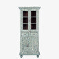The Ethereal Hand Painted Slim Antique Display Dresser