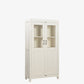 The Lyon Antique Display Dresser in Linen White