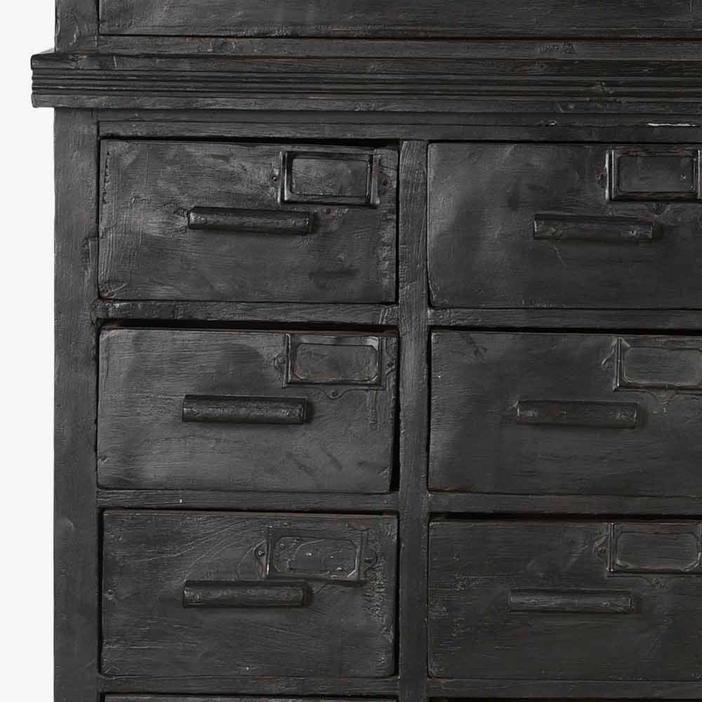 The Ardagh | Antique Indian Teak Apothecary Cabinet