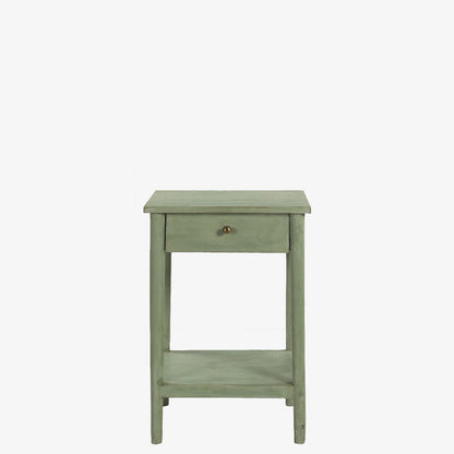 The Keery Side Table in Lichen Green