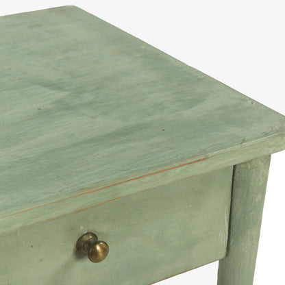 The Keery Side Table in Lichen Green