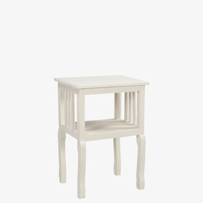The Laurel Table in Linen White
