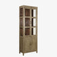 The Brack Tall Antique Display Dresser in Estuary Grey