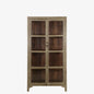 The Tunney Antique Display Dresser in Estuary Grey