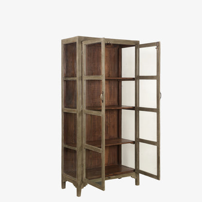The Tunney Antique Display Dresser in Estuary Grey