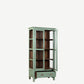 The Newry Antique Mini Display Dresser in Lichen Green