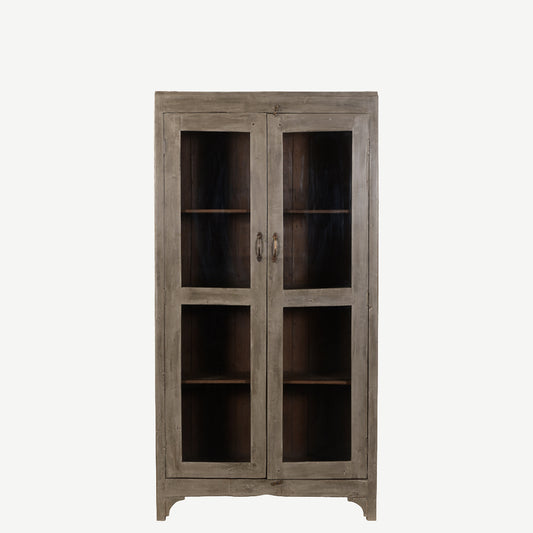 The Kilkoo Antique Display Dresser in Estuary Grey