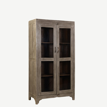 The Kilkoo Antique Display Dresser in Estuary Grey