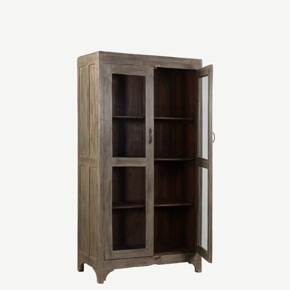 The Kilkoo Antique Display Dresser in Estuary Grey