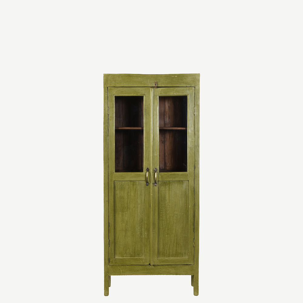 The Keen Antique Mini Display Dresser in Fern Frond Green