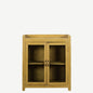 The Breaffa Antique Display Cabinet in French Afternoon Yellow
