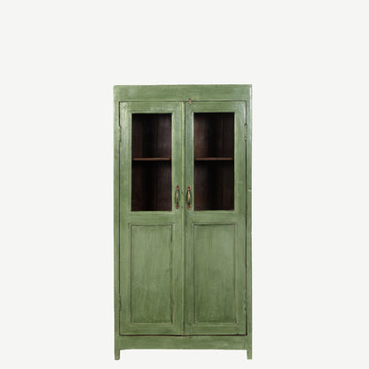 The Tasha Antique Mini Display Dresser in New Green