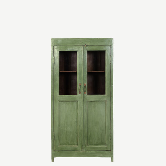 The Tasha Antique Mini Display Dresser in New Green